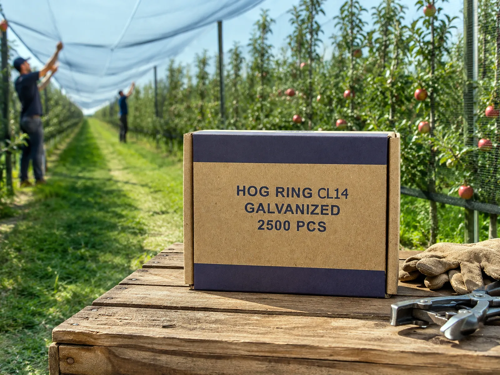 CL14 galvaniz C-Ring klipsi kuş filesi ve dolu koruma filesi bağlantısı için