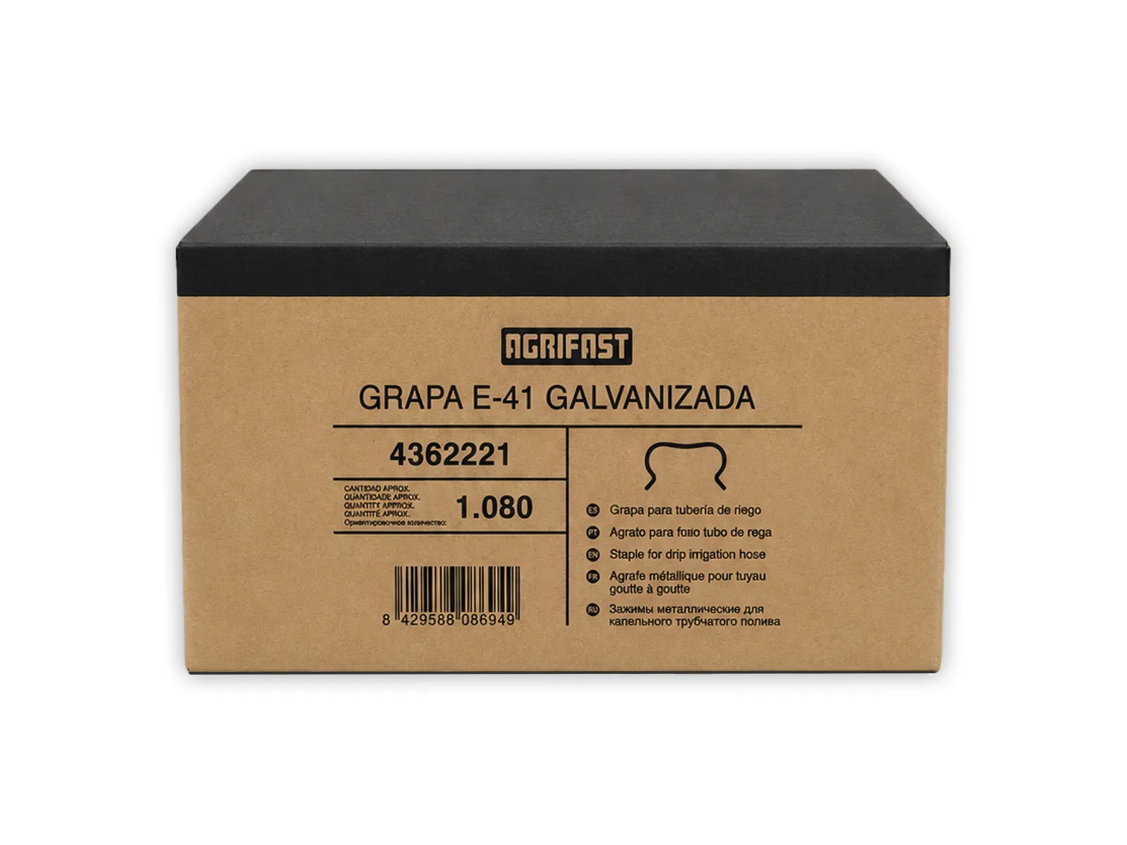 Agrifast E41 galvanizli damla sulama sabitleme klipsi