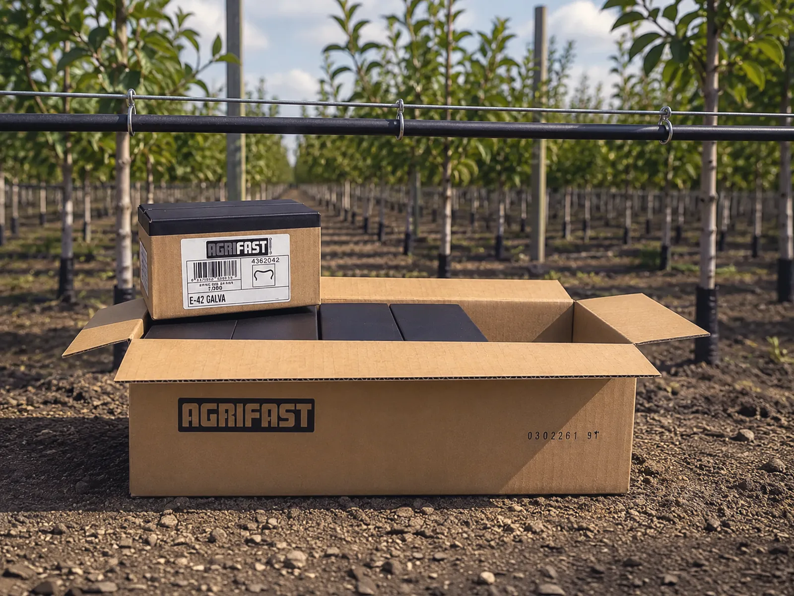 Agrifast E42 galvanizli damla sulama sabitleme klipsi