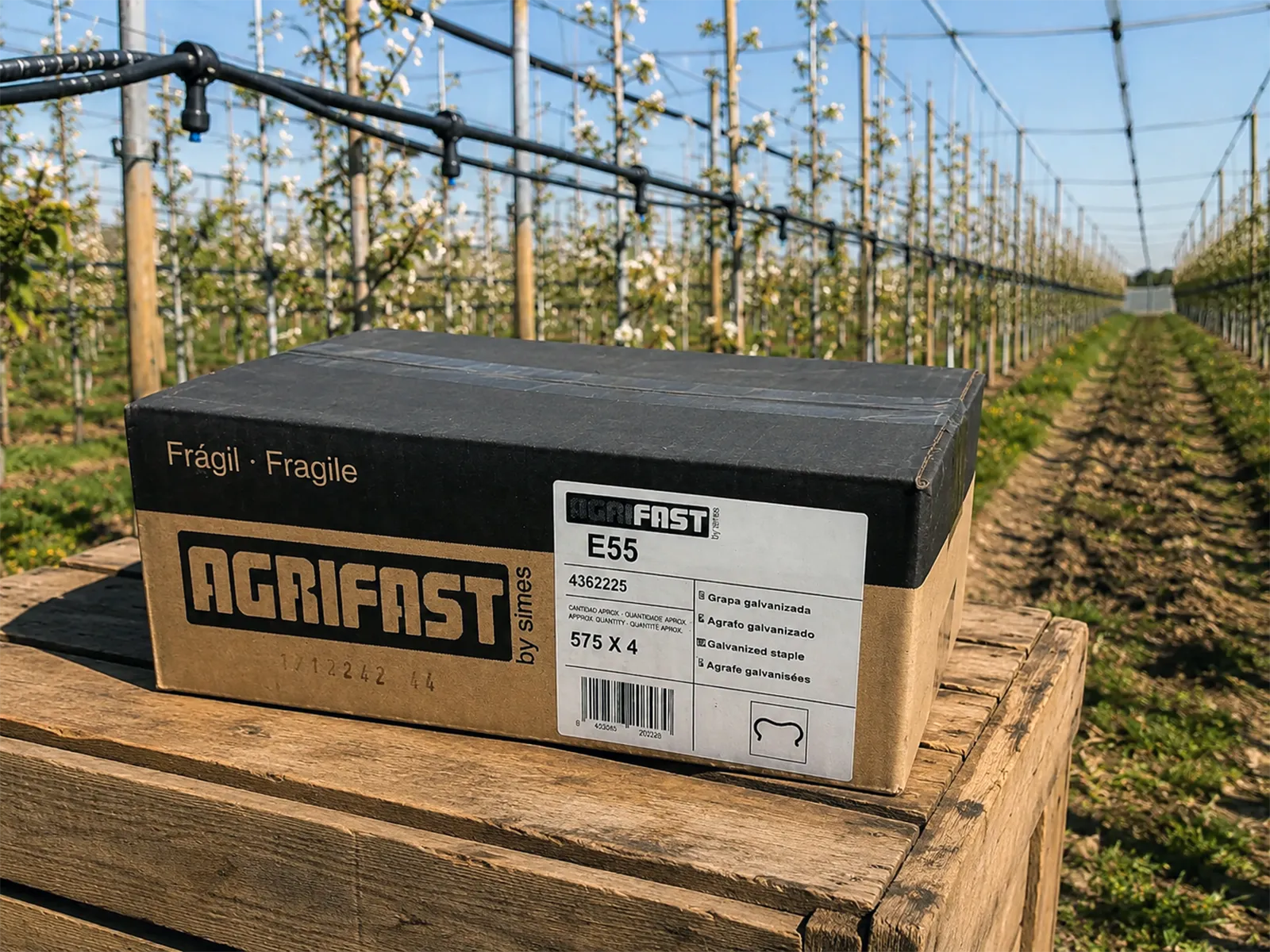 Agrifast E55 galvaniz damla sulama sabitleme klipsi