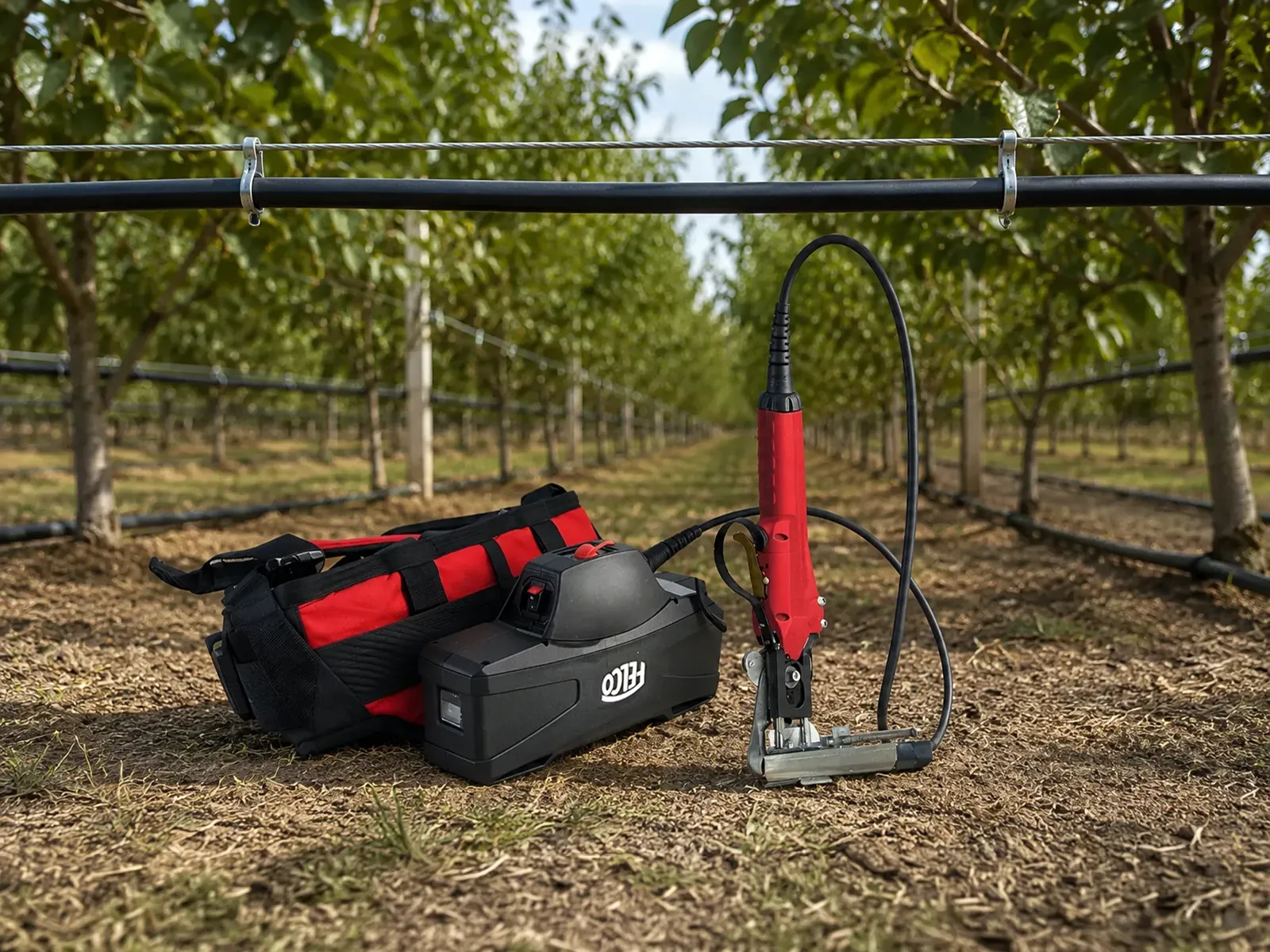 Agrifast Mod 240 şarjlı damla sulama hattı sabitleme aleti