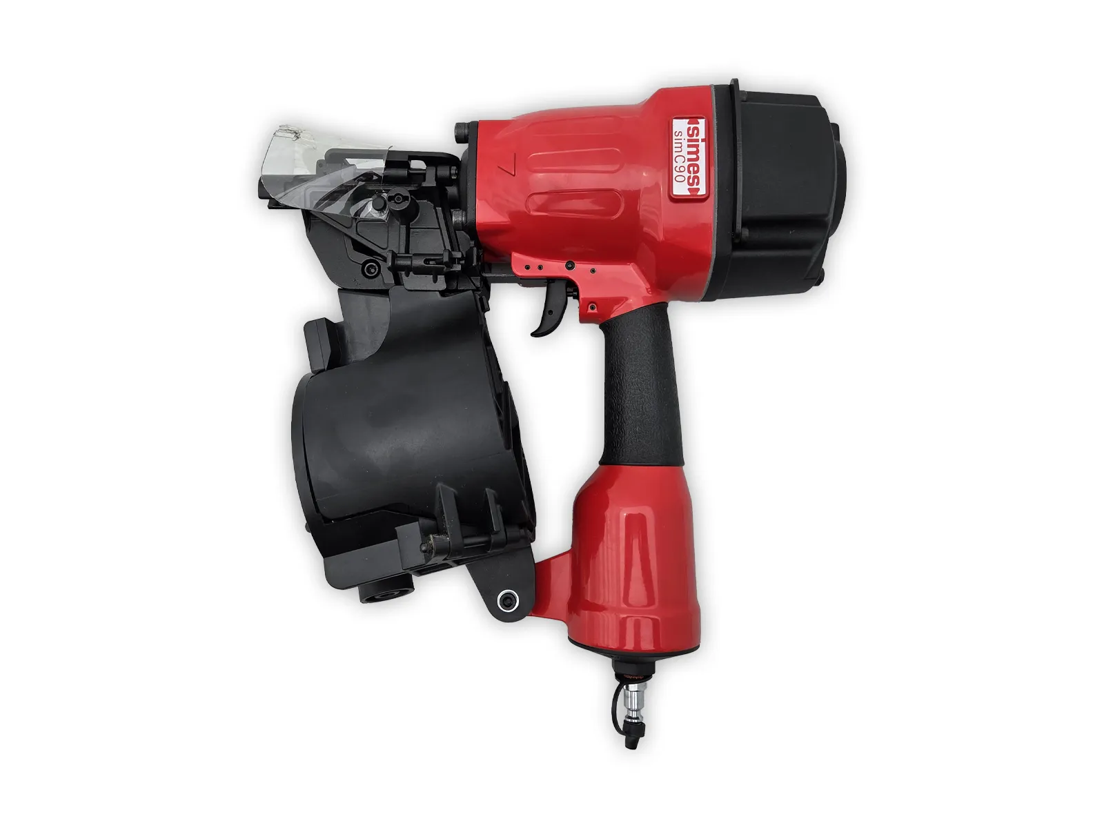 Simes Sim-C90 havalı çivi tabancası 38-90 mm rulo çivi ağır palet ve ahşap yapı için