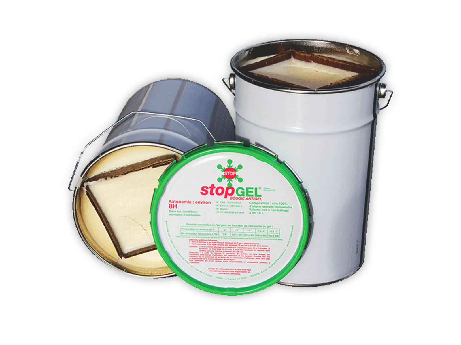 Stopgel Green %100 doğal kanola stearini 6 litre zirai don koruma mumu